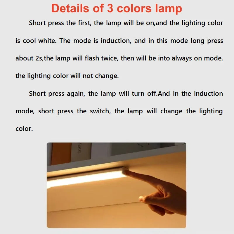 Smart Motion Sensor LED Light – Wireless Rechargeable Night Lamp
