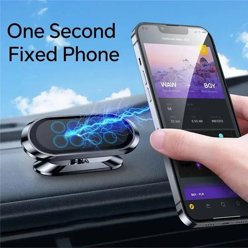 Never Drop Your Phone Again While Driving – 360° Magnetic Car Holder