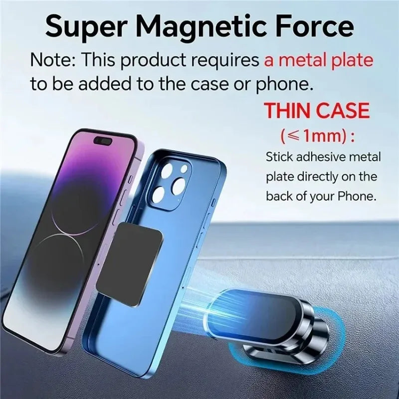 Never Drop Your Phone Again While Driving – 360° Magnetic Car Holder
