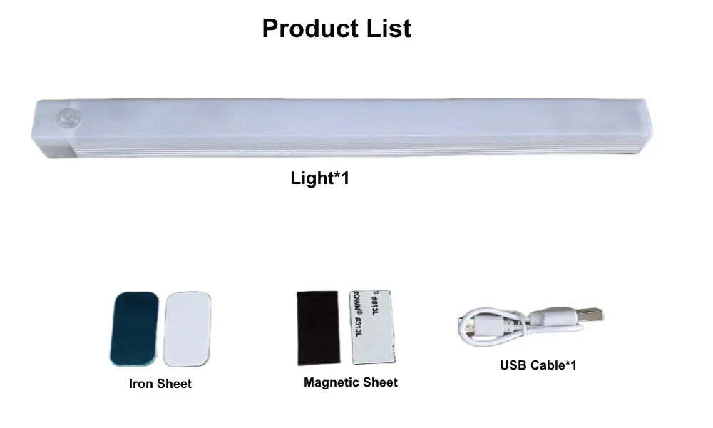 Smart Motion Sensor LED Light – Wireless Rechargeable Night Lamp